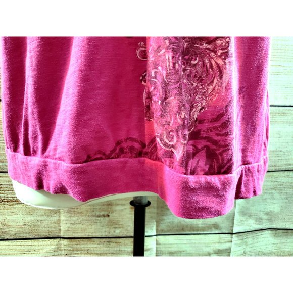 Appropriate Behavior Fushia w Swirl Design 4X (26/28W) - Picture 3 of 9